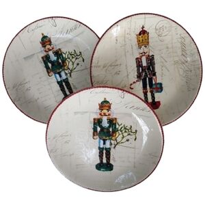 Williams Sonoma Marc Lacaze Nutcracker Decorative Plates XMAS Holiday